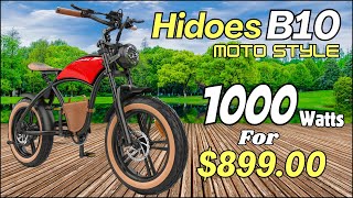 Hidoes B10 Review | Best Motorcycle Style E Bike UNDER $1000 For 2024!