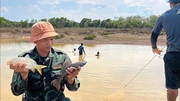 Chài Cá Lòng Hồ Trị An Mùa Nước Rút|| Sự Cồ Vlogs