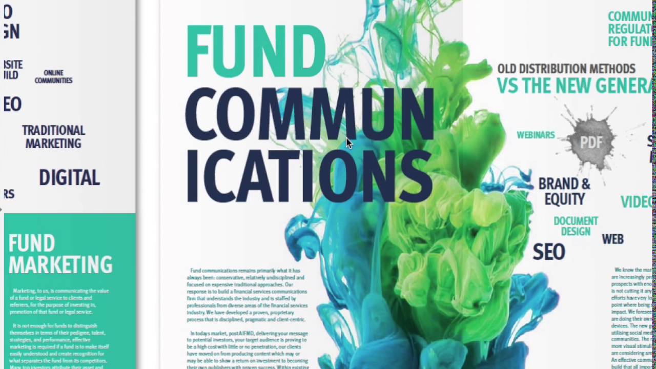Fund Marketing + Fund Communications = Fund Distribution Alternative