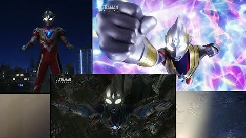 Ultraman trigger All form Transformation - Multi, power, sky ( type ) - First triple form