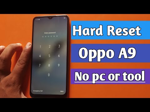 Hard Reset Oppo A9 without pc  2020 October ||Remove password, PIN, Pattern||