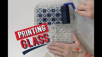Printing with Found objects - Printing a vintage Glass Dish