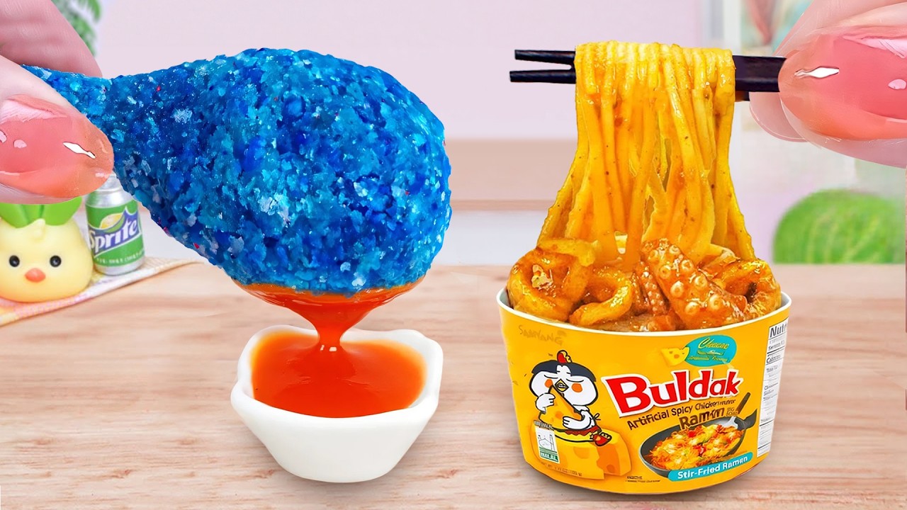 Best Food 🍜🐔 Mi Ayam Bakar BBQ Smoky dengan Topping Juicy🔥 Little Chef’s Table