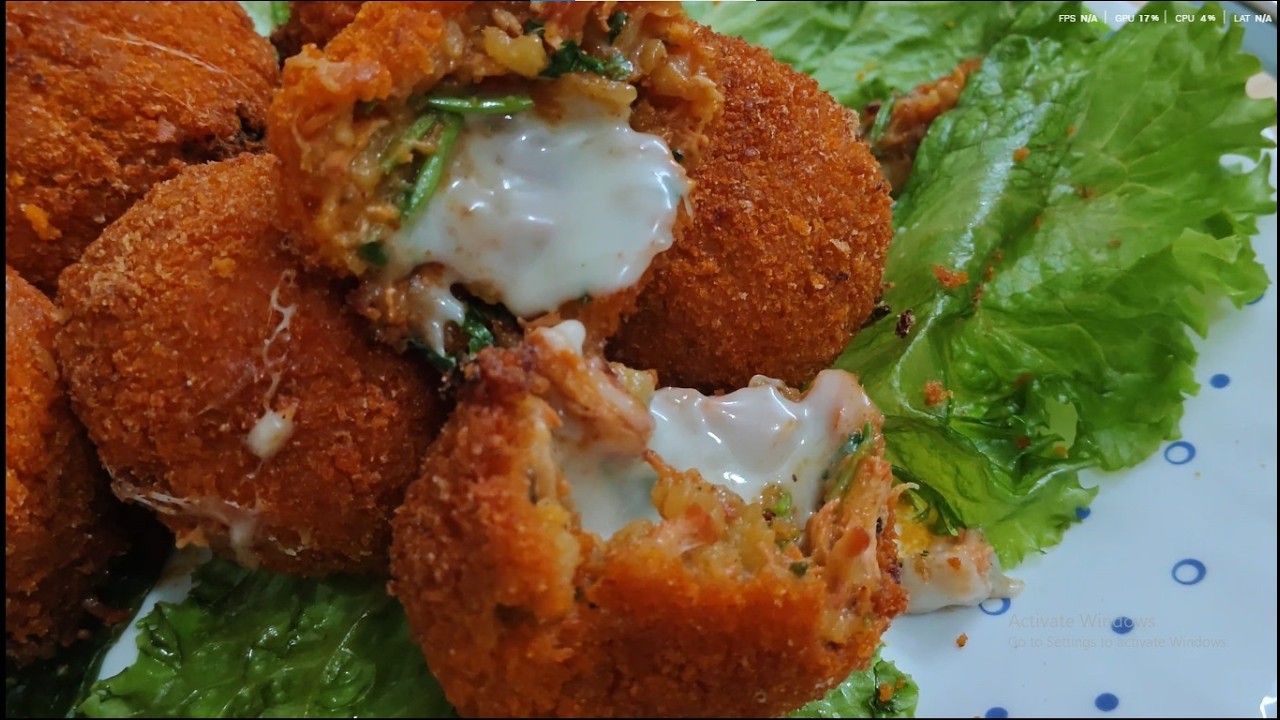 Simple and tasty Chicken Cheese ball recipe চিজি চিকেন বল