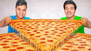 تحدي صنع اكبر بيتزا في العالم !🍕 ( نهاية صادمة ) 😱🔥