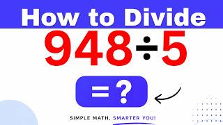 948÷5  Divide 948 by 5 (Long division Method)