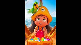 🏴☠️ Pirate Raunak's Magic Treasure! | Fun Adventure Rhymes #nurseryrhymes #piratesong #jigglyrhymes