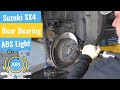 Suzuki sx4  rear wheel bearing  a hard to clear abs light