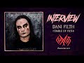 Capture de la vidéo Interview With Dani Filth About Cradle Of Filth's New Album ”Hammer Of The Witches”