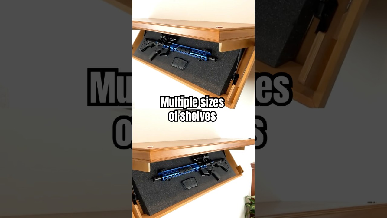 Tactical Walls offers multiple sizes of concealment shelves to allow quick access in your home