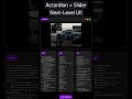 🎛️ Accordion + Slider = Next-Level UI! 🚀 #htmlcss #websitedesigner