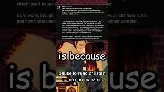 Why Forsaken Removed TARGETMAN #roblox #shorts #forsaken