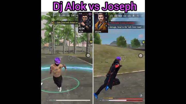 Dj Alok vs Joseph run speed test free fire #shorts #freefire #youtubeshorts
