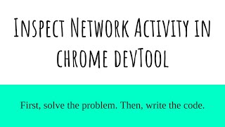 [TAMIL] INSPECTING NETWORK ACTIVITY IN CHROME DEVTOOL #chromeDevTool #inspectingNetwork