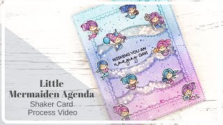 Little Mermaiden Agenda Interactive Shaker Card