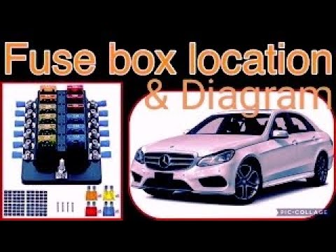 Fuse box location and diagram: Mercedes - Benz E- class - YouTube