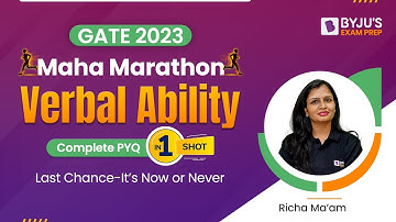GATE 2023 | Verbal Ability Previous Year Questions (PYQs) | Verbal Ability for GATE Exam