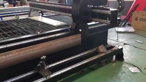rotary plasma cutting machine for round metal tube