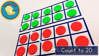 Learn to Count to 20 with Ten Frames | Counting in English for Kindergarten Readiness