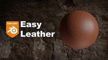 Blender: Easy procedural leather material