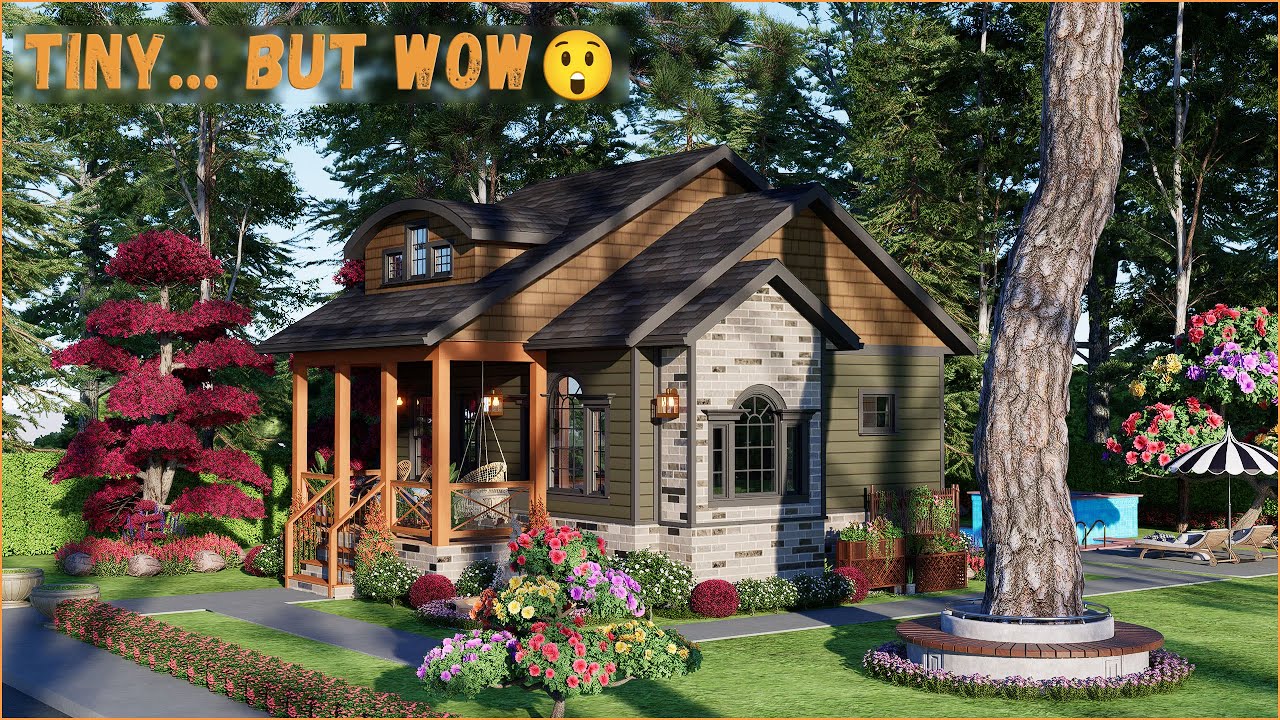520 Sq Ft Tiny House With Private Backyard Pool | You Won’t Believe This Layout