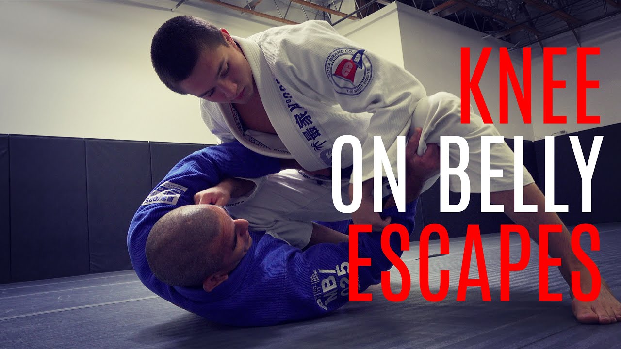 Simple Knee on Belly Escapes Grappling and BJJ Techniques CVBJJ