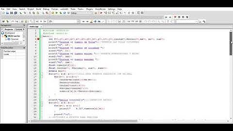 C++ ejercicio matriz float
