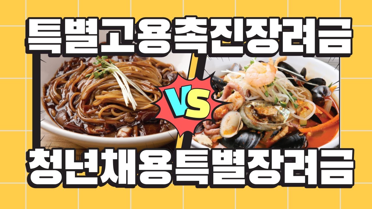 청년추가고용장려금 Update 특별고용촉진장려금 VS 청년채용특별장려금 VS 고용촉진장려금 VS 청년디지털일자리 장려금