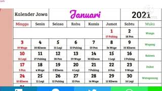 kalender Jawa 2021 lengkap dengan weton screenshot 4