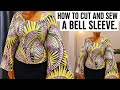 How to cut a Bell Sleeve for Beginners.