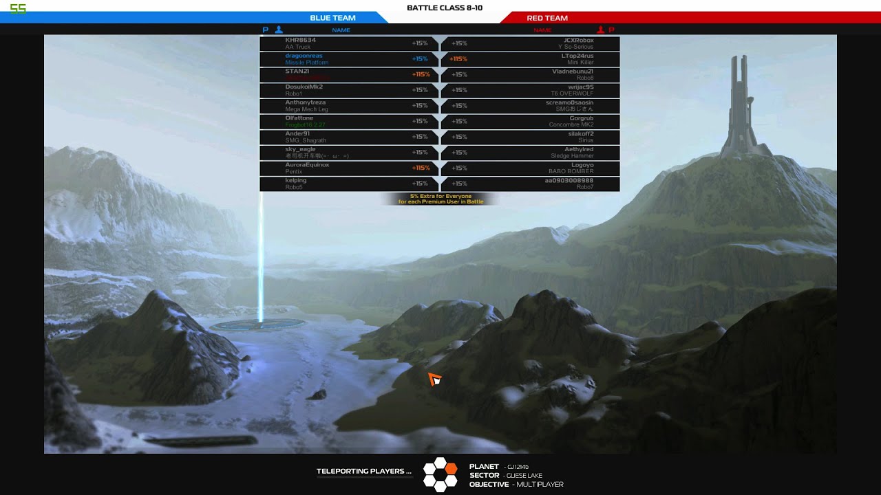 Robocraft Battle Arena Match #14: Gliese Lake