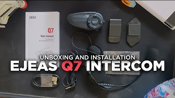 EJEAS Q7 unboxing and helmet installation