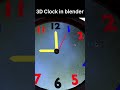 3D clock design and time-lapse visualization. #BlenderCommunity #3DModeling #1Million #ProductRender