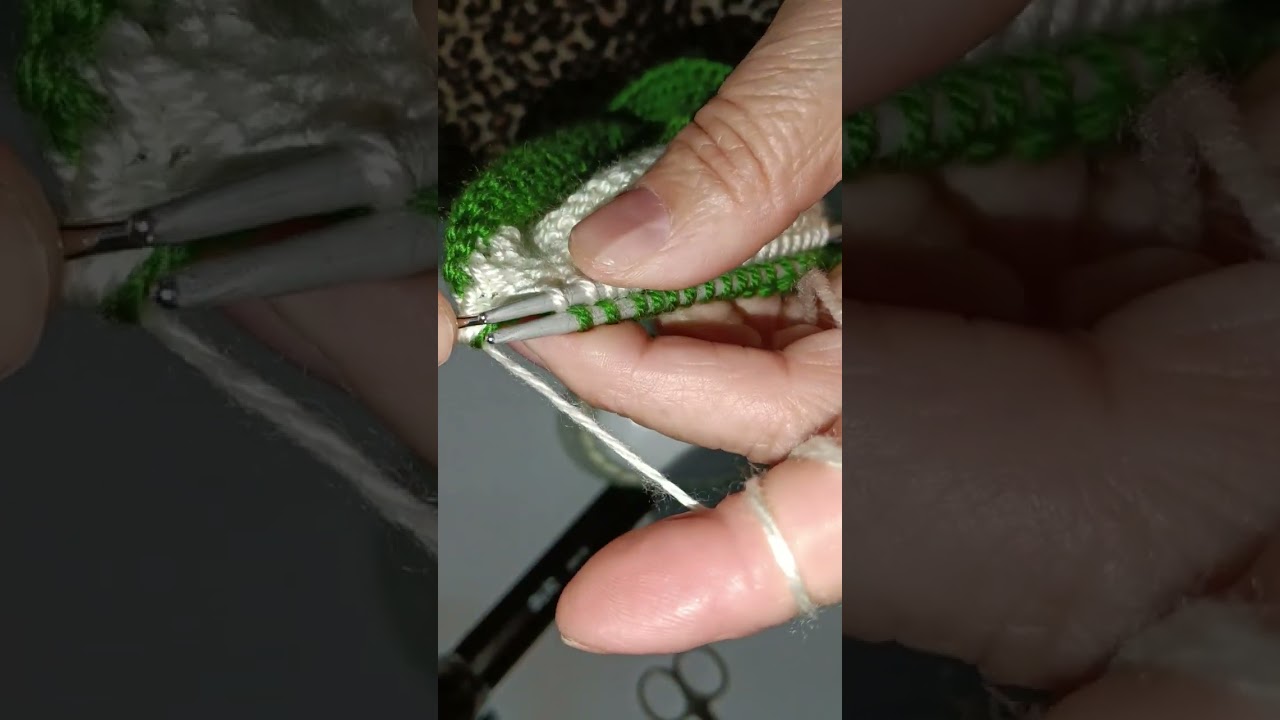 🌷Uzun video Cok kolay kalpli ikisis patik modelim# knitting#two#knitslippes🌷