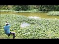 Village River 🎣 2 Days Fishing Fisher Man Catching BiG Size Rohu Fishes