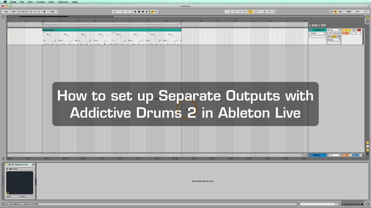 Separate Outputs With Addictive Drums 2 In Ableton Live 9