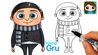 How to Draw Young Gru | Minions: The Rise of Gru