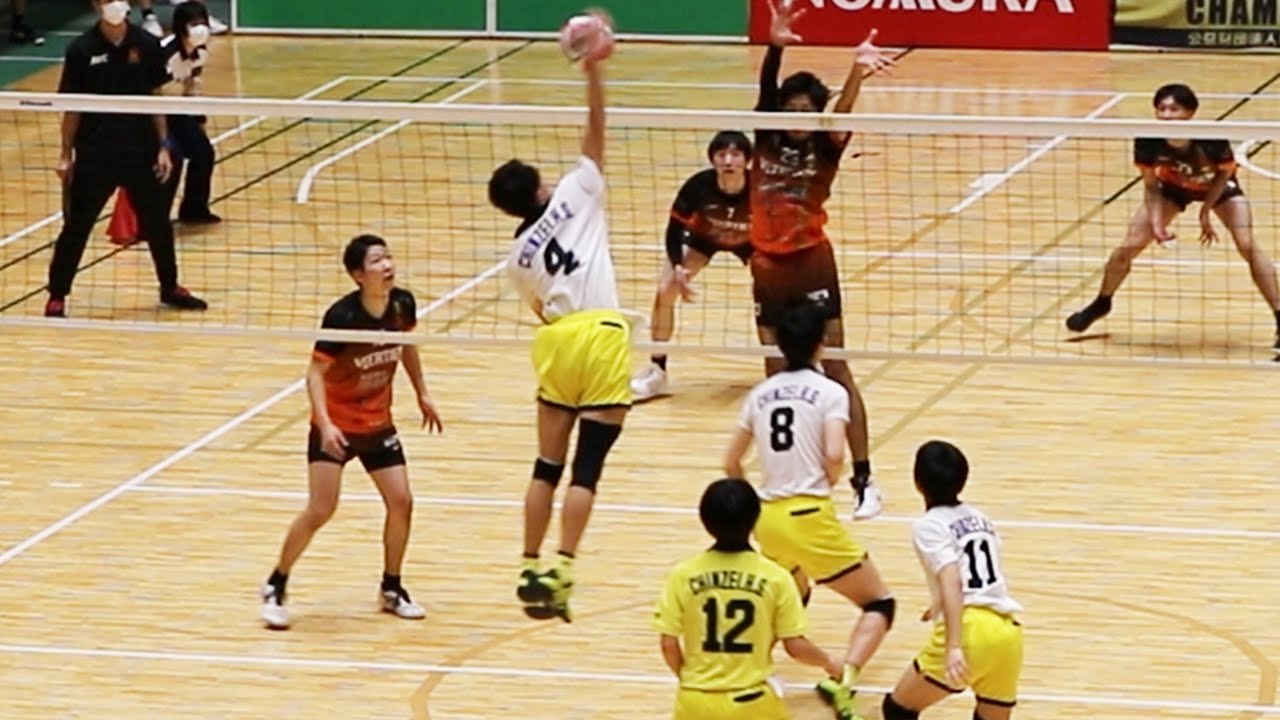 【天皇杯2021】鎮西高校 vs ヴィアティン三重(V2)  第２セット　＜男子バレーボール全日本選手権＞