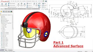 Famous Solidworks Surface tutorial Football Helmet (Advanced Surfacing) Part1 Net Worth