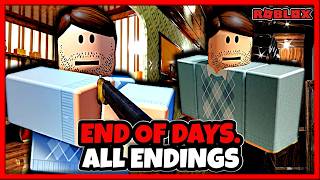 END OF DAYS. ALL ENDINGS [ HORROR ] : Finding The True Ending! | Roblox | Walkthrough No Commentary screenshot 3