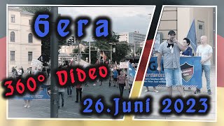 Montagsspaziergang am 26.06.23 in Gera als 360° Video.