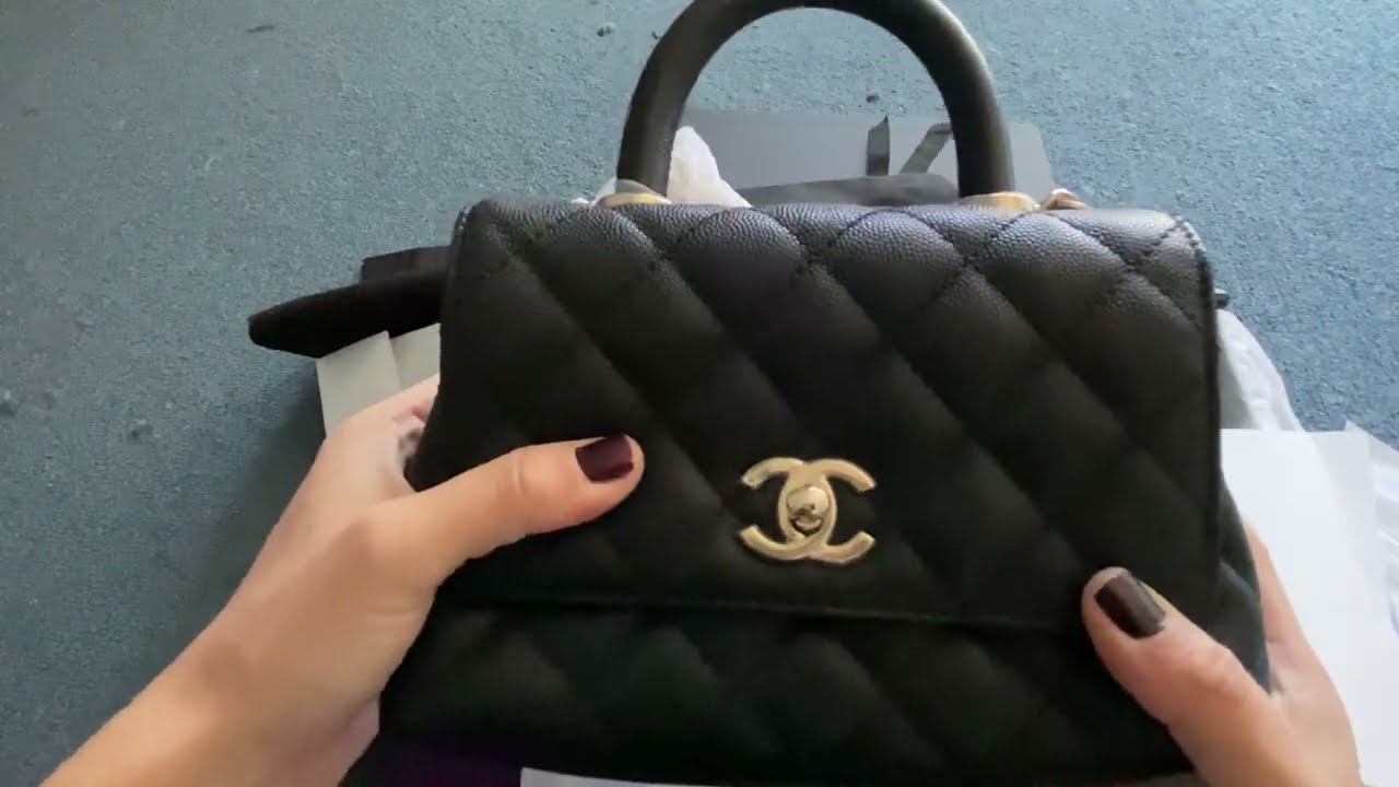 chanel mini coco handle white