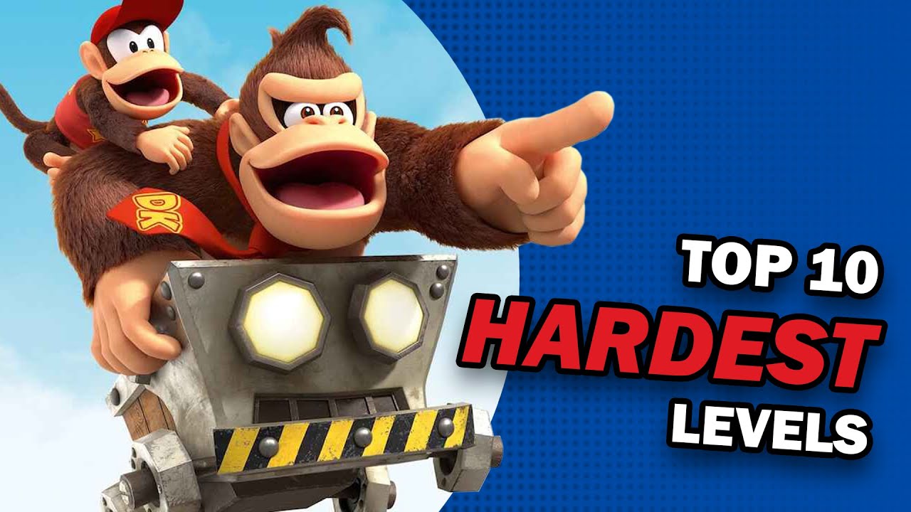 Top 10 HARDEST Levels in Donkey Kong Country Returns HD