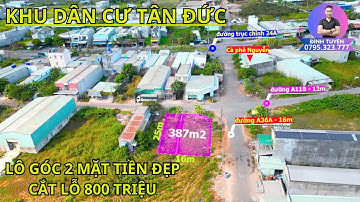 Chính chủ gửi bán lô góc đẹp cắt lỗ 800 để ra nhanh_KDC Tân Đức_Đức Hòa Hạ_Đức Hòa_Long an