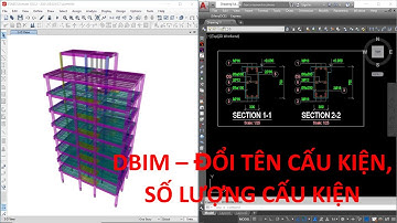 Hướng dẫn đổi tên cấu kiện và số lượng cấu kiện | DBIM