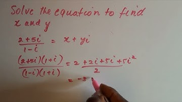 Solving equations to find x and y (complex numbers)2