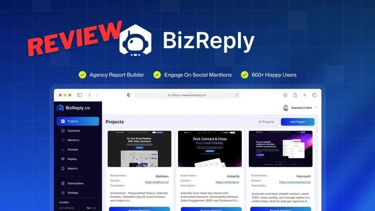 BizReply Review: Track Keywords & Auto-Reply with AI on Social Media!