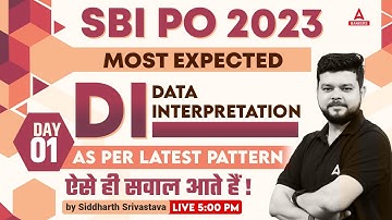 Most Expected Data Interpretation #1 | SBI PO 2023 | SBI PO Maths Classes | By Siddharth Srivastava