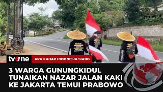 Pakai Topi Caping & Pegang Bendera, 3 Warga Tunaikan Nazar Temui Prabowo | AKIS tvOne