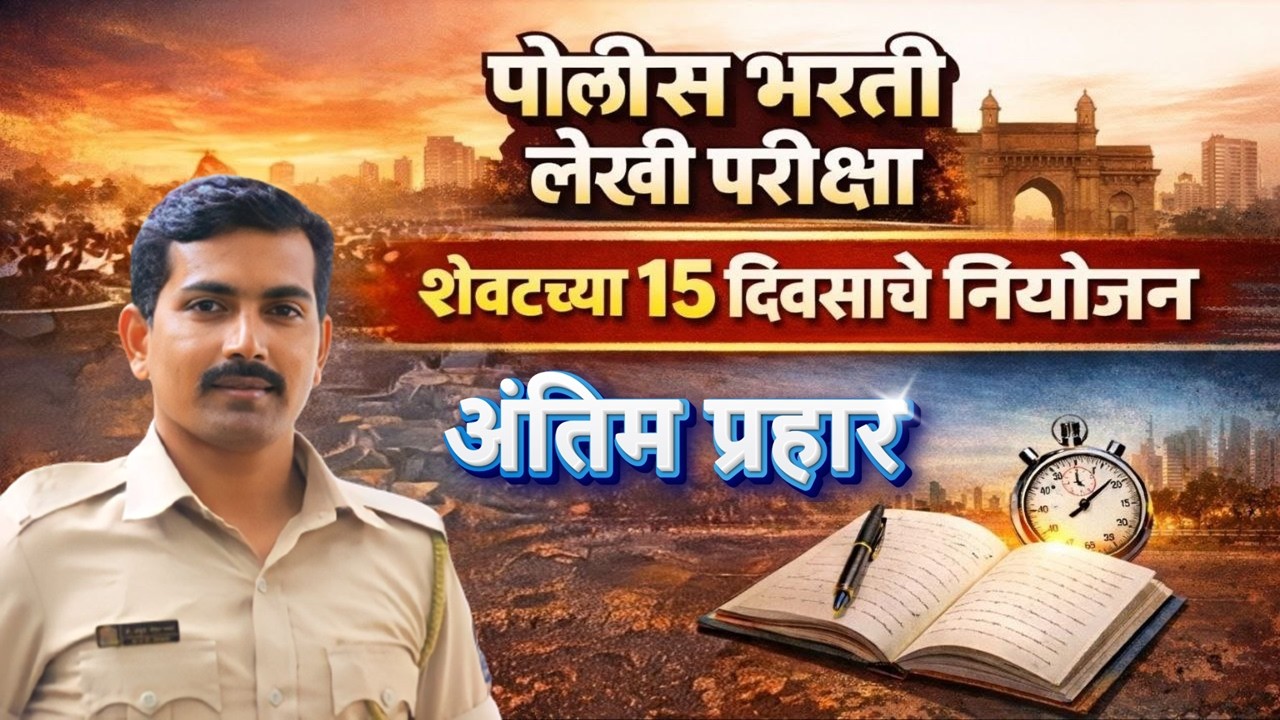 पोलीस भरती लेखी परीक्षा शेवटचे दिवस नियोजन #visionkhaki #ankushpawarsir #पोलीसभरती2026 #mumbaipolice